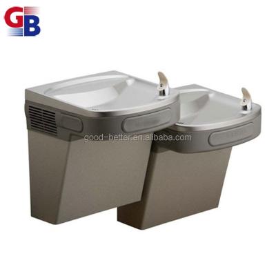 China Paint Deal Hot Selling Double Basins Stainless Steel Drinking Water Station For Aiport for sale