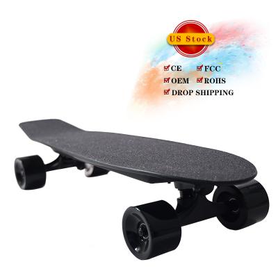 China New Design Youth CE RoHS 4 Wheel Fish Wheel Double Panel Motor Electric Skateboard Kit For US Market for sale