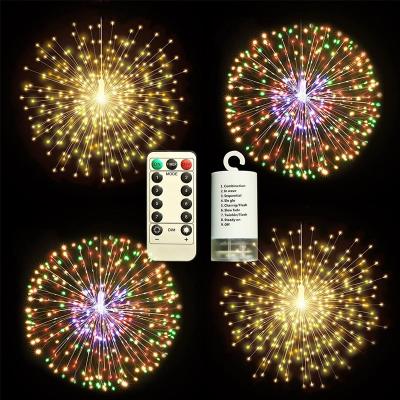 China Beautiful Fireworks Lights Wedding Party Ornaments Copper Wire Christmas Lights Decoration for sale