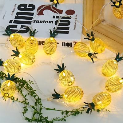 China Convenient Wedding Party Ornaments Pineapple Shape Fairy Lights Holiday Hanging Fairy Lights String for sale