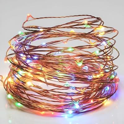 China Popular Lovely Fairy Led Holiday Colored Lights Christmas Decor Copper Wire String Light for sale