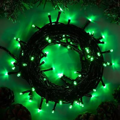 China Popular holiday decoration festival decoration party rave light green color 80L Christmas string light for sale