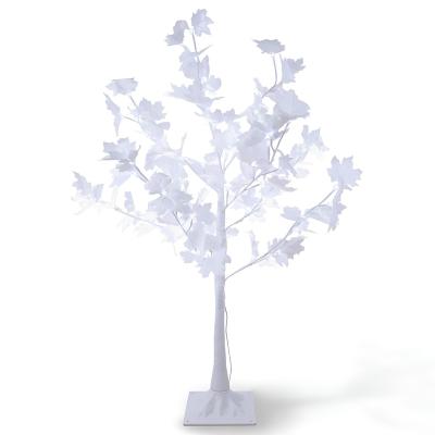 China Beautiful Popular Design White Maple Leaf Led Accept Custom Festival Decoration Tree Light for sale