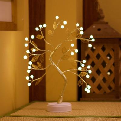 China Wholesale Beautiful Table Lamp Gifts For Festival LED Tree Battery Operated Light for sale