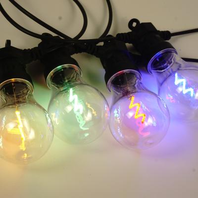 China Popular Design Outdoor Hanging Waterproof Garden Decor Muilt-color Patio String Lights Linkable for sale