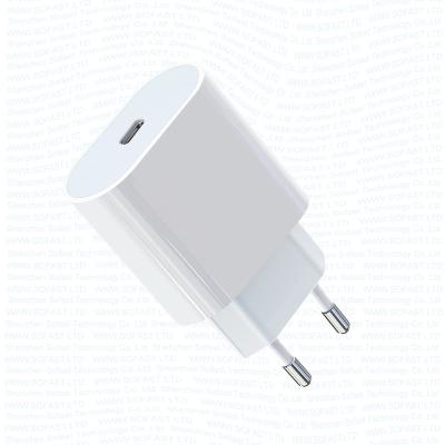 China New Mobile Phone 20w palladium usb c charger for iphone 13 12 11 xs xr x pro original type-c max EU USA UK plug fast charge adapter for iphone for sale