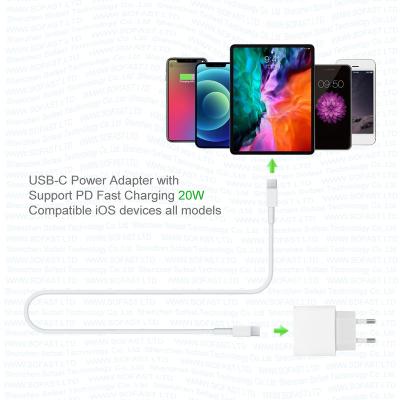 China Original Adaptive Fast Charging Cell Phone Wall Adapter Palladium 20w 18w /UK EU/USA Plug For iPhone 13 12 11 pro Xr Xs Max for sale