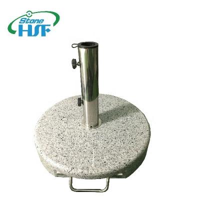 China Patio\Garden\Outdoor Base\Hotel\Beach Round Hand Carry Granite Outdoor Umbrella Patio with Finger Grips for sale