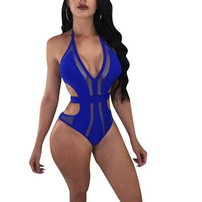 China Classic Bodycon Branded Comfortable Breathable Swimwear D68128 Sexy Bikini One Piece Swimsuit For Women High Waisted Cavity Bathing Suit for sale