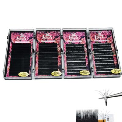 China Softest Natural 0.15 0.20 0.25 Individual 8-18mm Ellipse Flat Eyelash Extensions for sale