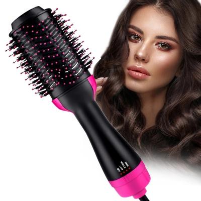 China One Step Hair Dryer, One Step Hair Straightener Hair Curler Sweep 3 in 1 Hot Brush Stroke Dryer Styler Woman Airbrush for sale