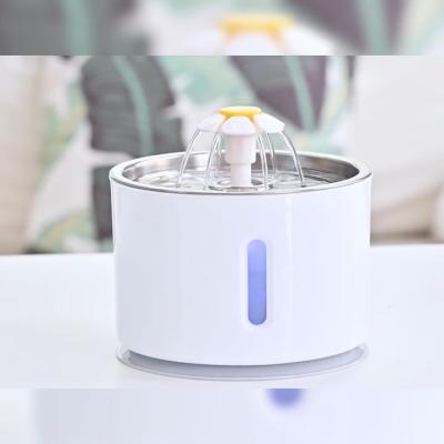 China Wholesale 2.4L Automatic Automatic Pet Drinking Water Station Stainless Steel Automatic Cat Water Fountain New Design for sale