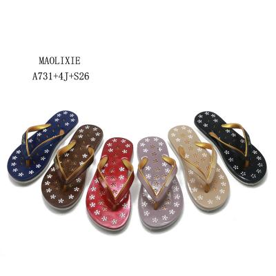 China Comfortable Luxury Designer Women Flip Flops Individual Design Bedroom Beach Ladies Slippers Anti-slippery for sale