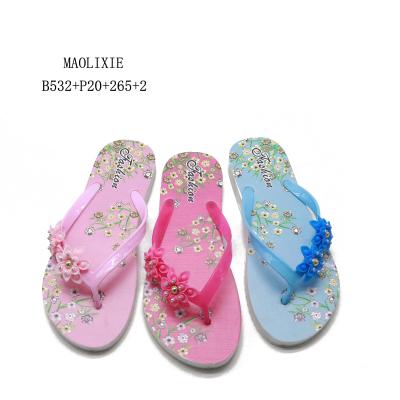 China Wholesale Custom Printing High Quality Women Anti-slippery PVC Ladies Slippers Shoes Flip Flops for sale