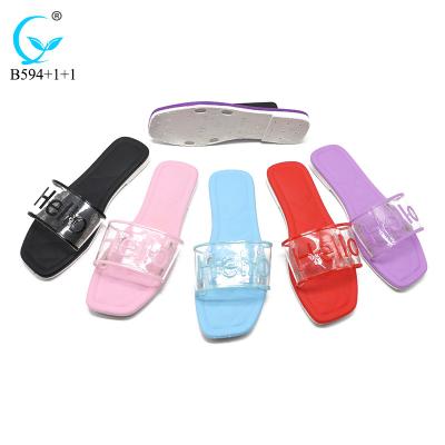 China Beautiful Cheap Price Summer Slippers Ladies Indoor Outdoor Chappals Anti-slippery Slip Sandals For Women for sale