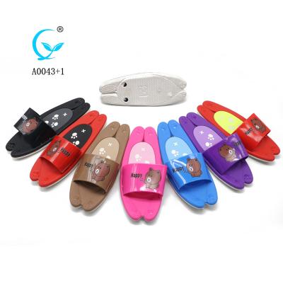 China New Arrival Colorful Ladies Chappals Sandals Non-slip Beach House Shoes Women Waterproof Slip Slippers for sale