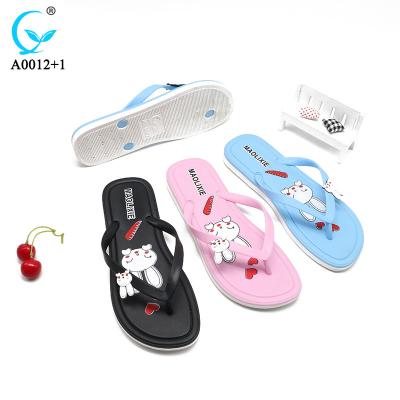 China New Arrival Stylish Rabbit Pattern Girls Anti-slippery Flip Flops Fail New Shoes Models Women Chappal Slippers for sale