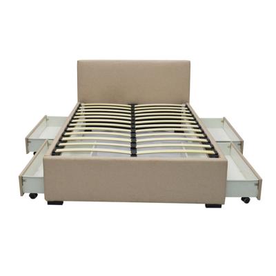 China Modern Drawer Bed Bed Designs High Grade Luxury Fabric Bedroom Sets King Size Soft Bed Unique View For Bedroom for sale