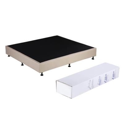 China KD Structure Easily Assemble High Grade Fabric Storage Bed Base King Size Home Hotel Bed Base for sale