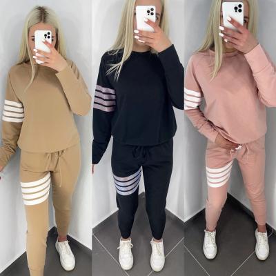 China Wholesale Custom Anti-Wrinkle Tracksuit Jogger Sweat Suit 2 Piece Set Jogger Pants Tracksuit For Women for sale