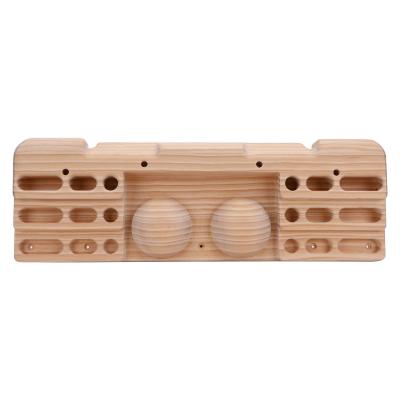 China Customized Eco-friendly LOGO Indoor Hangboard Wood Grips Rock Climbing Hangboard Wall for sale