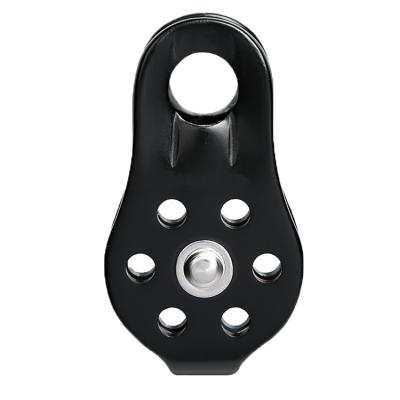 China Rock Climbing Or Other Sport CE Certified Small Single Pulley With Ball Bearing Mounting Aluminum For Rescue for sale