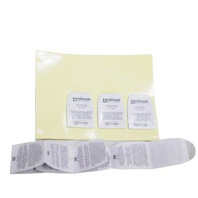 China Waterproof Professional Custom Electronic Label Bending Label Product Manual Type Sticker Label Printing for sale