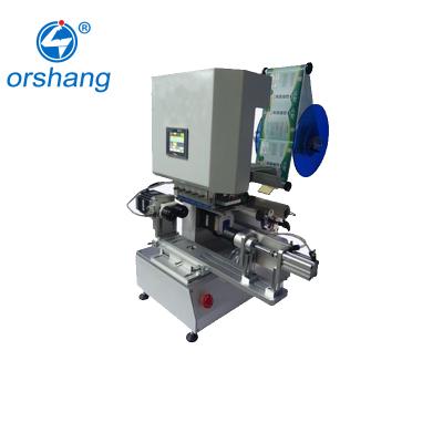 China Semi Automatic Beverage Labeling Machine For AB Glue Double Pipe Sealant Seam Agent Package for sale