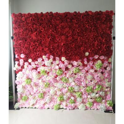 China Artificial Silk Wedding Cloth Flower Silk Wall Panels Wrap Wall Decor Flower For Sale for sale