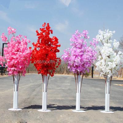 China Wedding Indoor Cherry Blossom Artificial Flower Tree Arch Flower Stand for sale