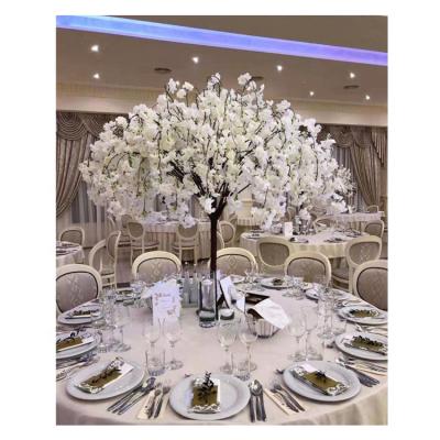 China Mini Artificial Flower Cherry Blossom Tree Table Centerpieces Easy Decorative Wedding Tree For Sale for sale