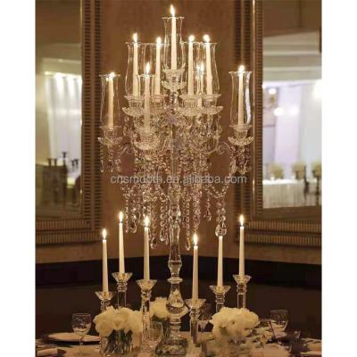 China Weddings Wedding Elephant Crystal Candelabra Glass Candle Holder Table Centerpiece On Sale for sale