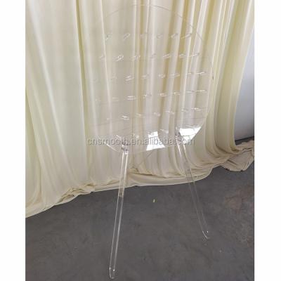 China Events Decoration Clear Acrylic Donut Stand Unique Romantic Wedding Round Wall for sale