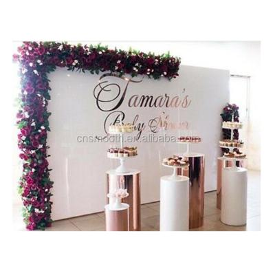 China Wedding Wedding Event Stage Photo Booth Backdrop Panel White Acrylic PVC Wall Backdrop for sale