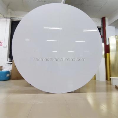 China Wedding/Banquet/Hotel Wedding Backdrop Acrylic Round White PVC Backdrop For Sale for sale