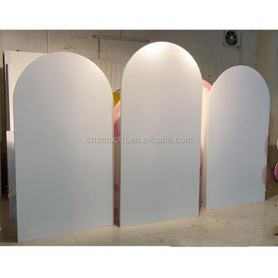 China Acrylic White Acrylic Arch Decorations Wedding Backdrop For Wedding Events for sale