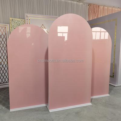 China Morden Wedding Supplies Arch Acrylic Donut Wall Flower Balloon Stand Backdrop For Wedding Stage Decoration for sale