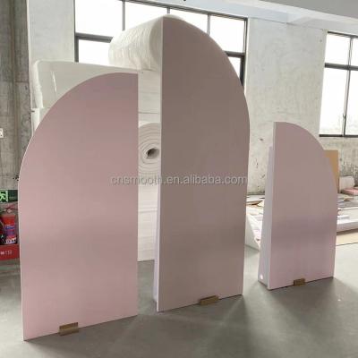 China Morden Wedding Hot Sale White Arch Acrylic Backdrop Wall Set For Sale for sale