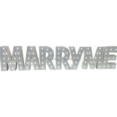 China Other Custom Wedding 3ft 4ft Giant Marquee Light Up BABY LOVE WEDD ME Light Letters For Wedding for sale