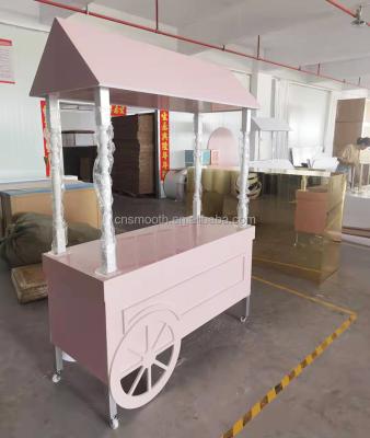 China Interesting Acrylic Candy Carriage Pink Baby Shower Birthday Party MDF/metal/acrylic design decor event on sale for sale