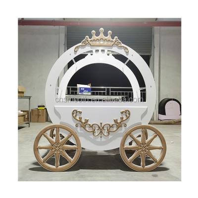 China Wedding Wooden Movable Wedding Events Cart Candy Carts Decor For Parties for sale