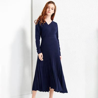 China Latest Anti-Allergy Plus Size Long Sleeve Midi Dress Maternity Clothing For Photography for sale