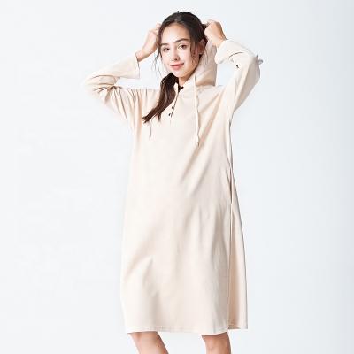 China Winter Breathable Maternity Clothes Cotton Casual Long Sleeve Oversized Sweater Women Pregnant Nursing Hoodie for sale