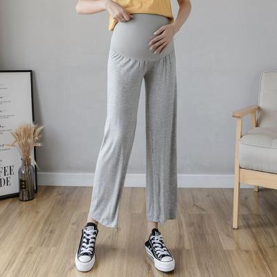 China Wholesale Breathable Running Maternity Clothes High Quality Elastic Waist Loose Soft Pregnancy Pants for sale