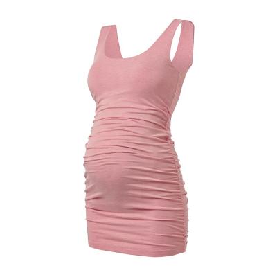 China Wholesale High Quality Round Neck Breathable Modal Sleeveless Casual Ladies Maternity Tank Tops for sale