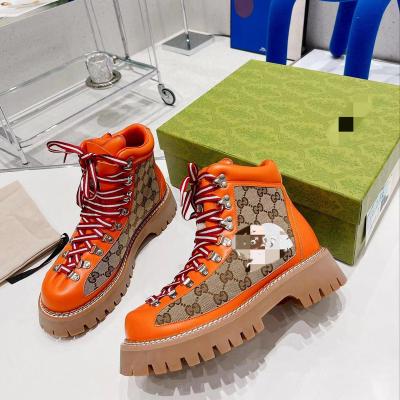 China Massaging Mixed Color Women Ankle Boots Sexy Platform Wedges Lace Up Short Boots For Women Runway Autumn Winter Combat Boots G Brand for sale