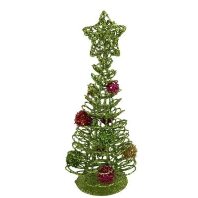 China 2022 Iron Christmas Decorations Supplies Iron Christmas Tree Ornaments Table Crafts Home Party Decor for sale