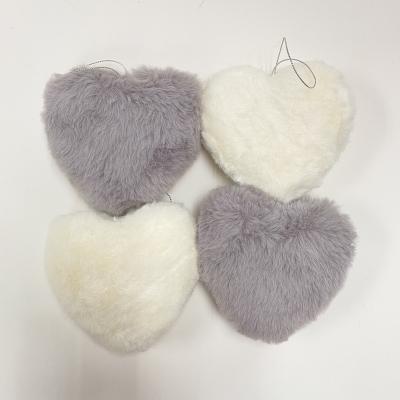 China Hanging Sublimation Gray Velvet Christmas Love Feel Foam and Plush Wholesale Christmas Tree Decoration Empty Very Good for sale