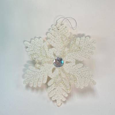 China Free Sample Environmental Friendly Snowflake Pendant For Decorating Christmas Tree Christmas Decoration Hanging Ornaments for sale