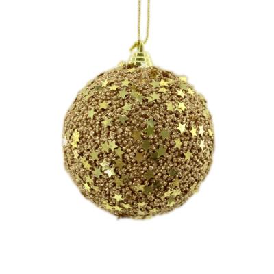 China Plastics And Foams Christmas Tree Decoration Different Colors 9cm Shiny Plastic Christmas Ball Decorations for sale